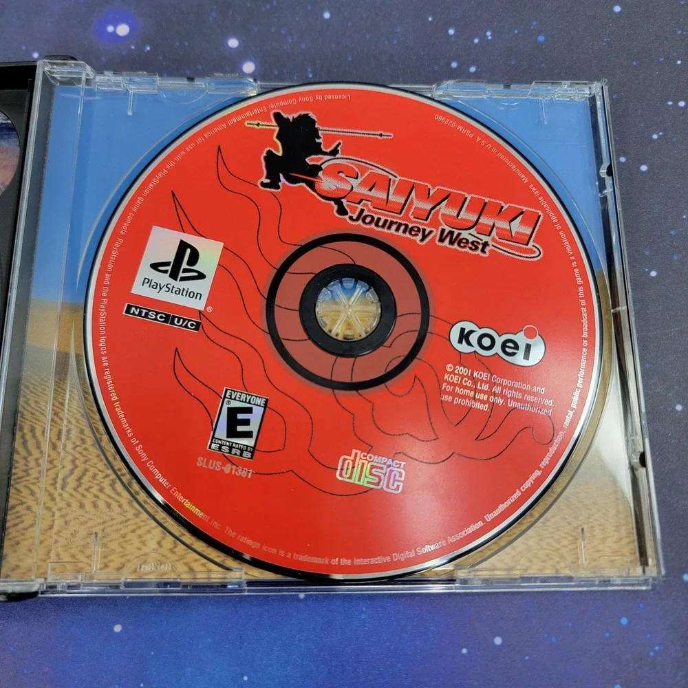 Saiyuki Journey West Sony PlayStation PS1 2001 Koei SLUS-01381 RPG Tested